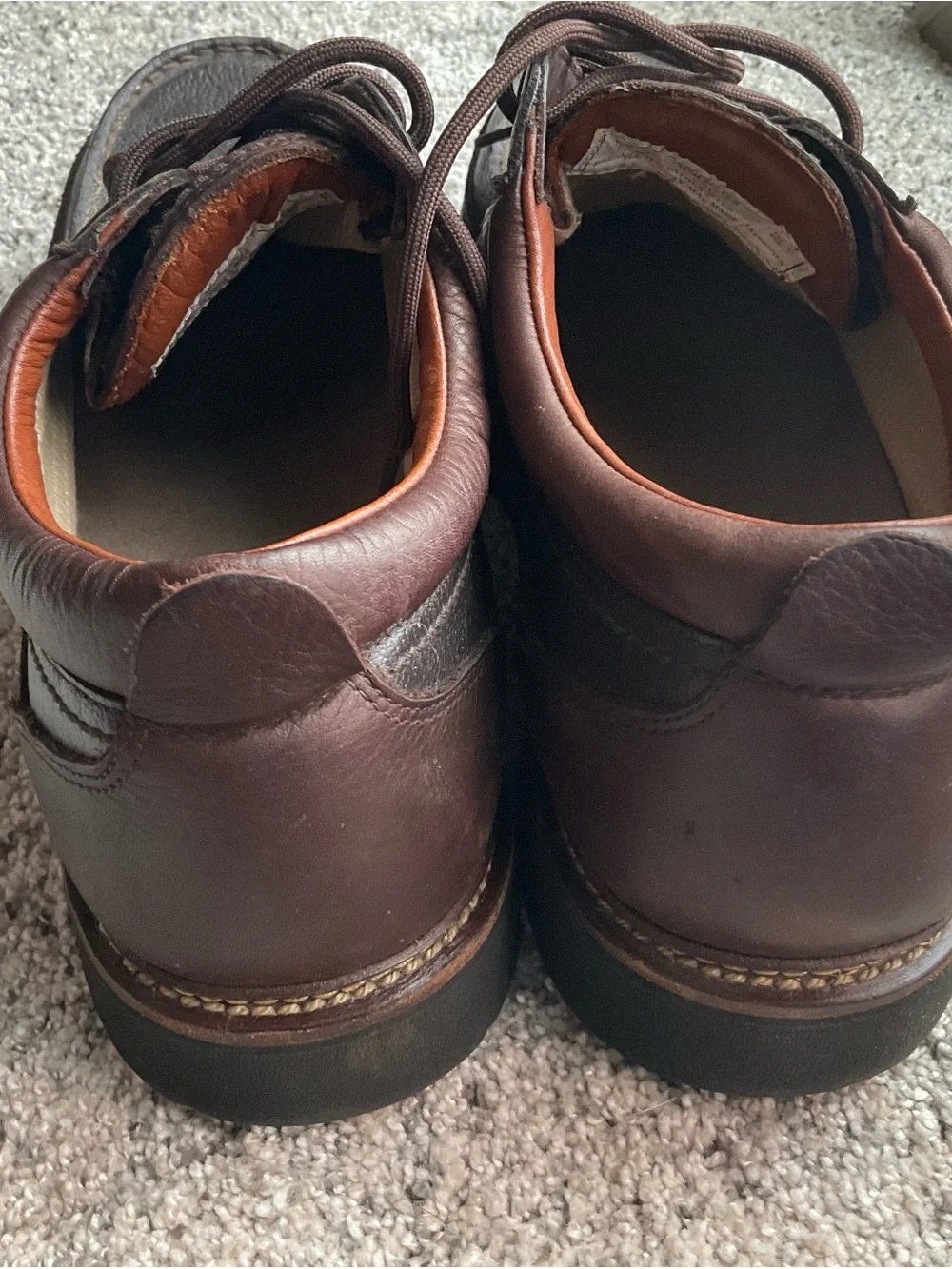 Irish Setter Men's Brown Leather Slip-On Moc Toe Casual Shoe